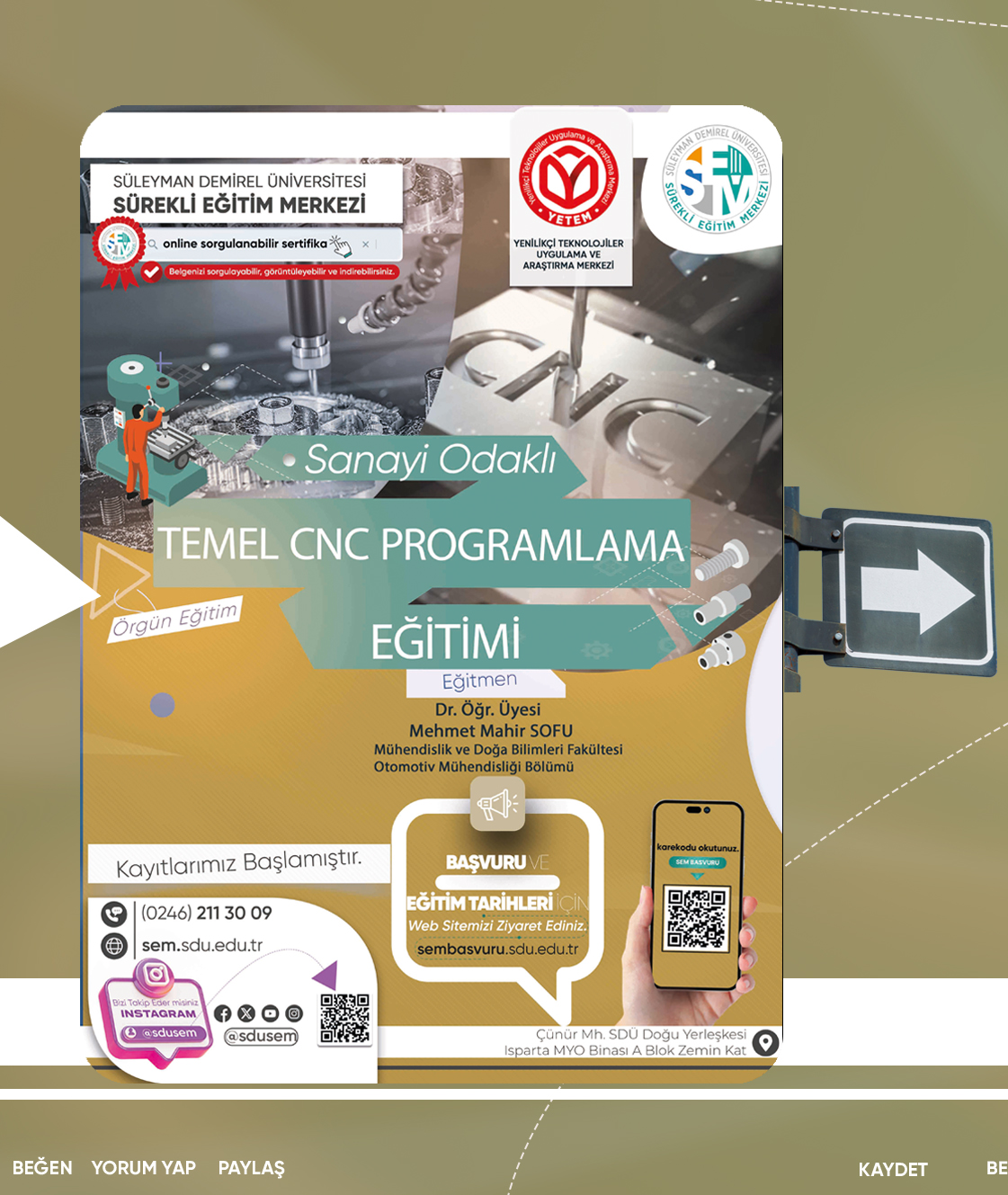 SEM eğitim afişi 3