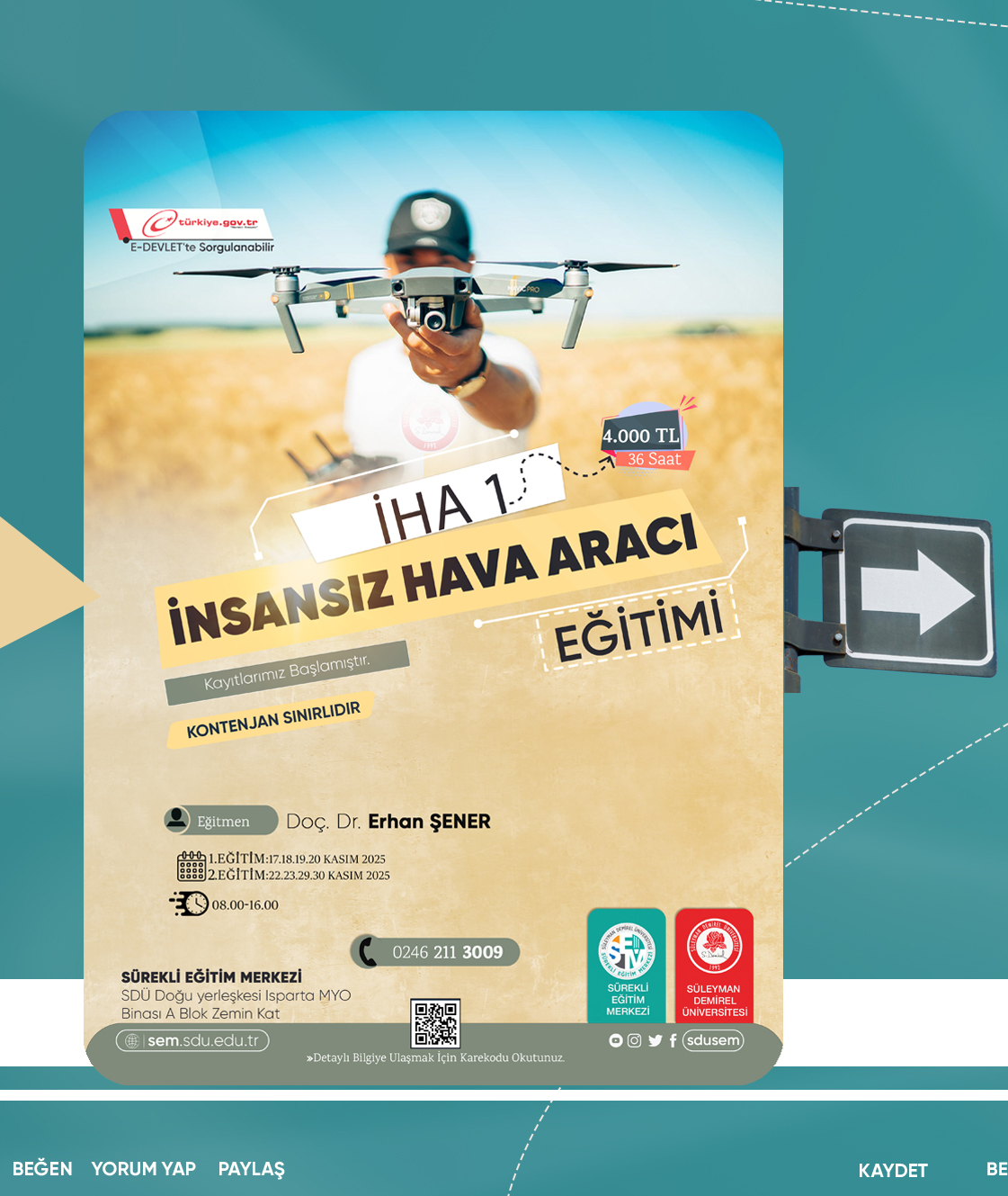 İHA1 İnsansız Hava Aracı Eğitimi